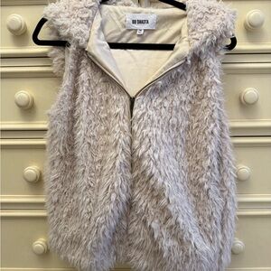 BB Dakota Plush Vest in Ivory